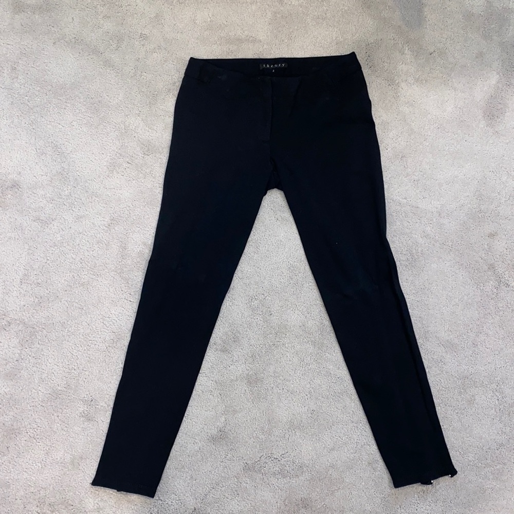 Theory Black knit dress pants